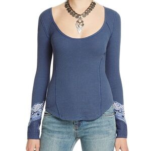 Free people bandanna cuff thermal nwot